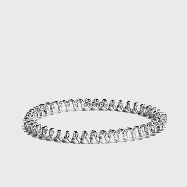 MINI WHITE GOLD SLINKEE BANGLE