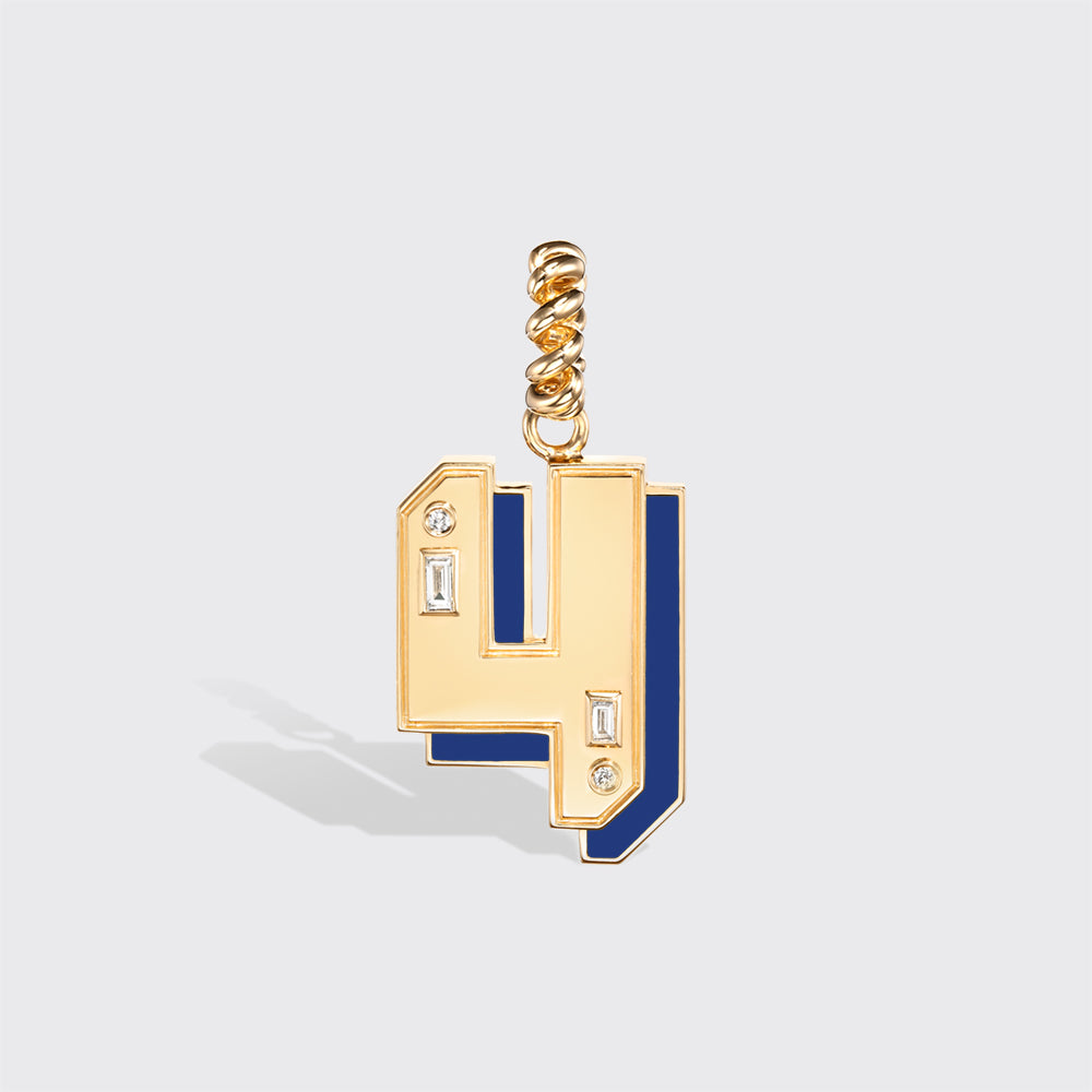 JUMBO LAPIS NOSTALGIA NUMBER PENDANT