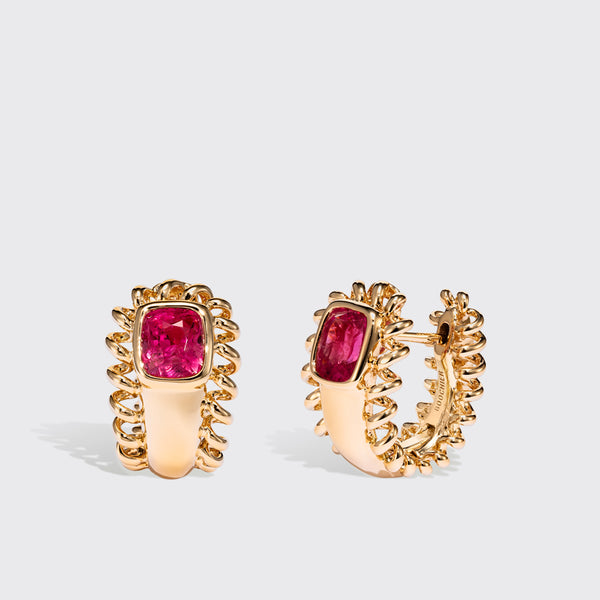 SMALL YELLOW GOLD SPINEL SLINKEE ICON EARRINGS