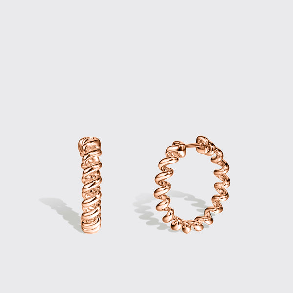 SMALL ROSE GOLD MINI SLINKEE EARRINGS