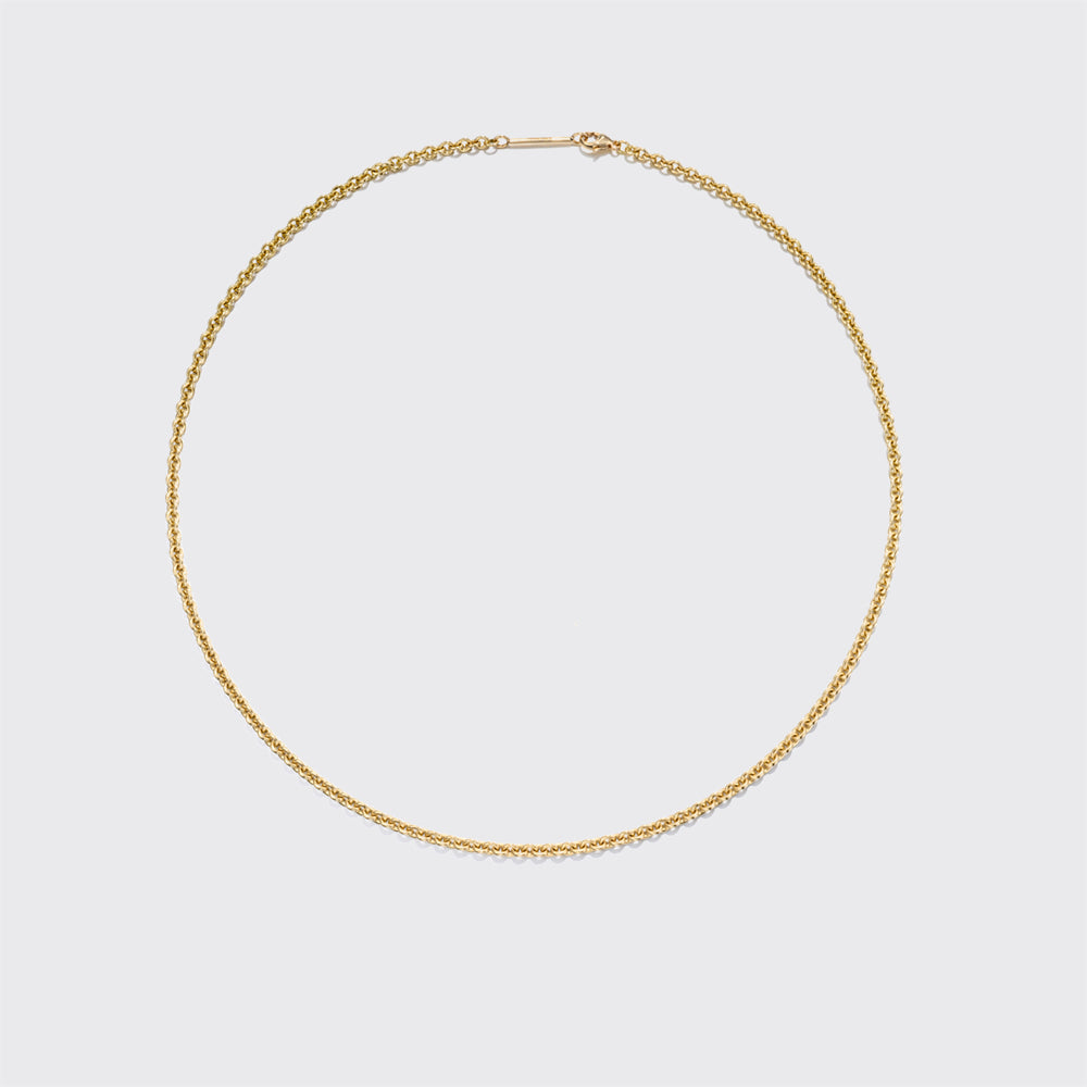 LARGE YELLOW GOLD BANGERS NECKLACE
