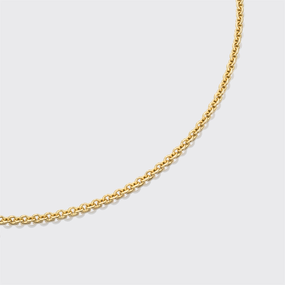 LARGE YELLOW GOLD BANGERS NECKLACE