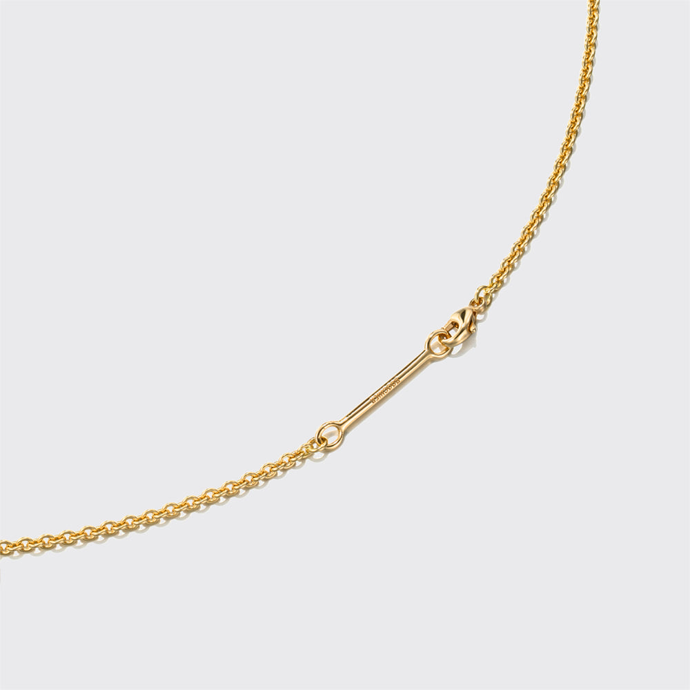 MEDIUM YELLOW GOLD BANGERS NECKLACE