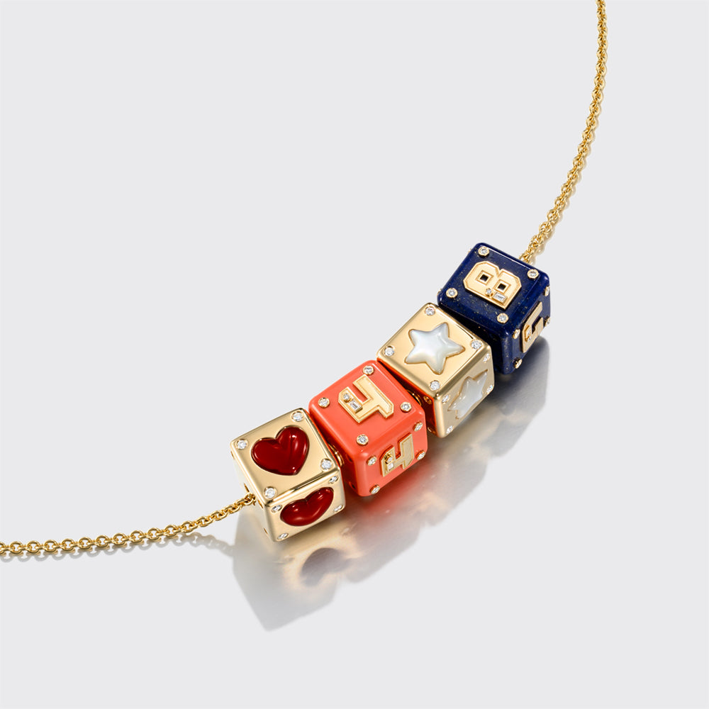 MEDIUM YELLOW GOLD BANGERS NECKLACE