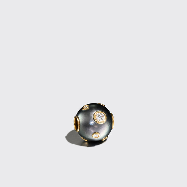 GREY PEARL DIAMOND BANGERS CHARM