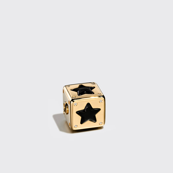 JUMBO ONYX STAR DICE DIAMOND BANGERS CHARM