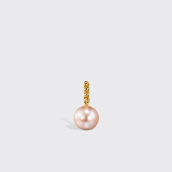 PINK PEARL YELLOW GOLD BEACHING PENDANT