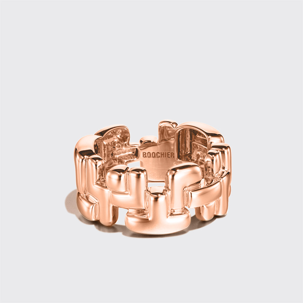 ROSE GOLD ARCADE TRIPLE ETERNITY RING