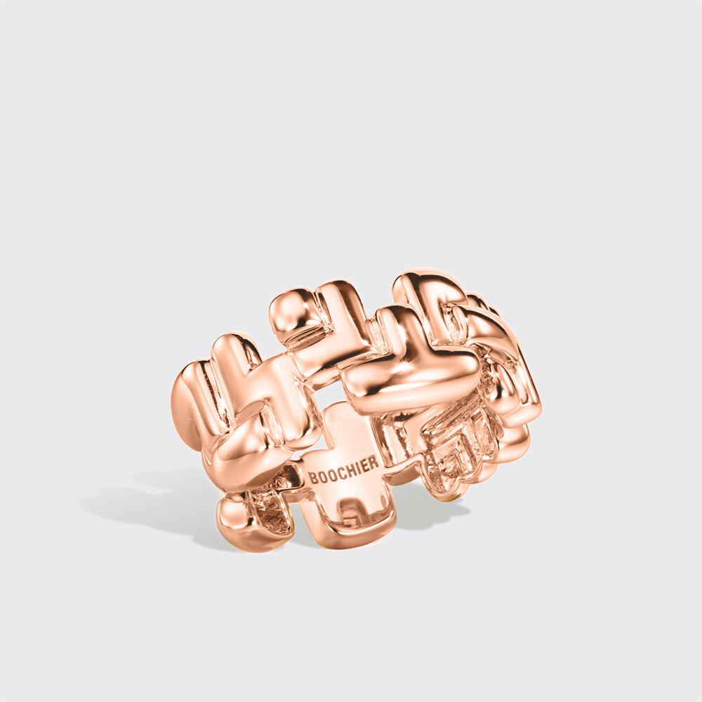 ROSE GOLD ARCADE TRIPLE ETERNITY RING