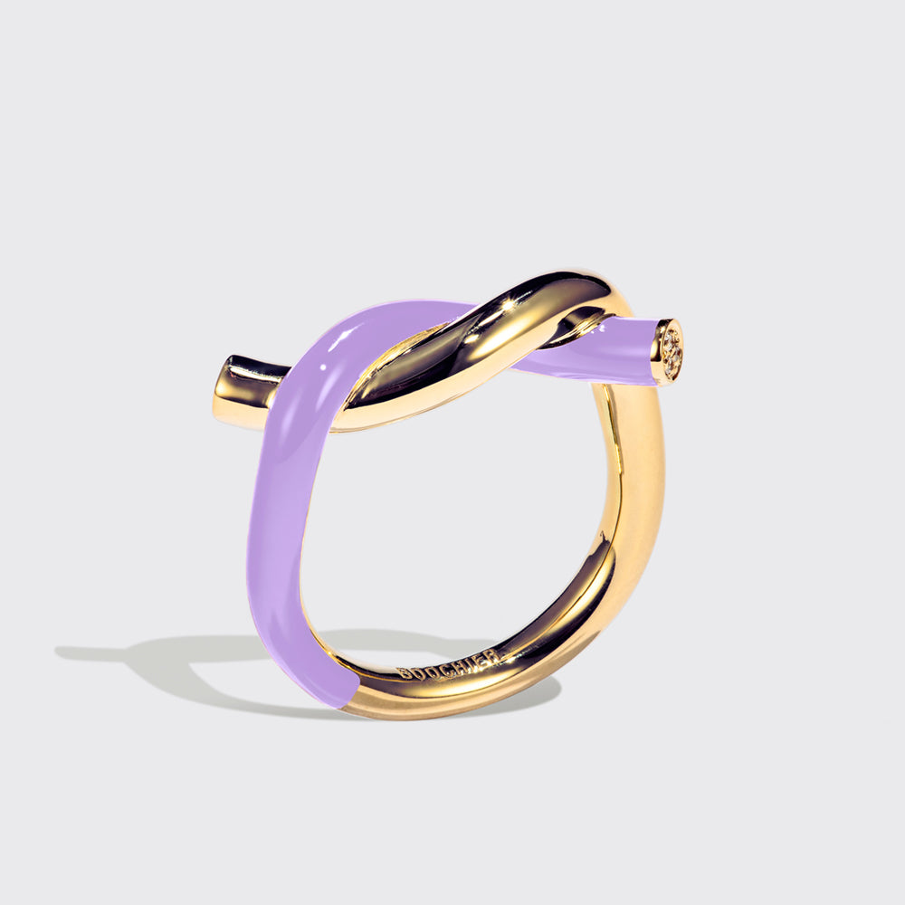 LILAC FRUIT HOOPS RING