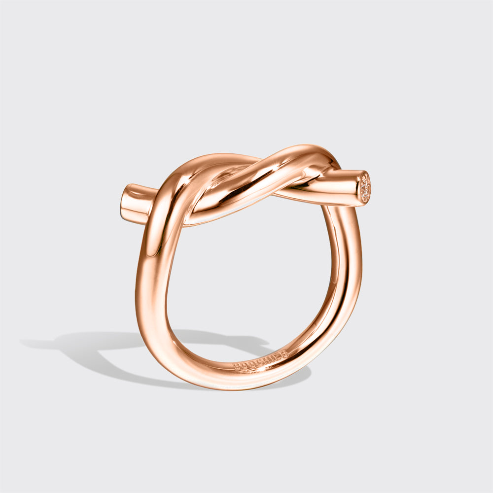 ROSE GOLD TIES RING